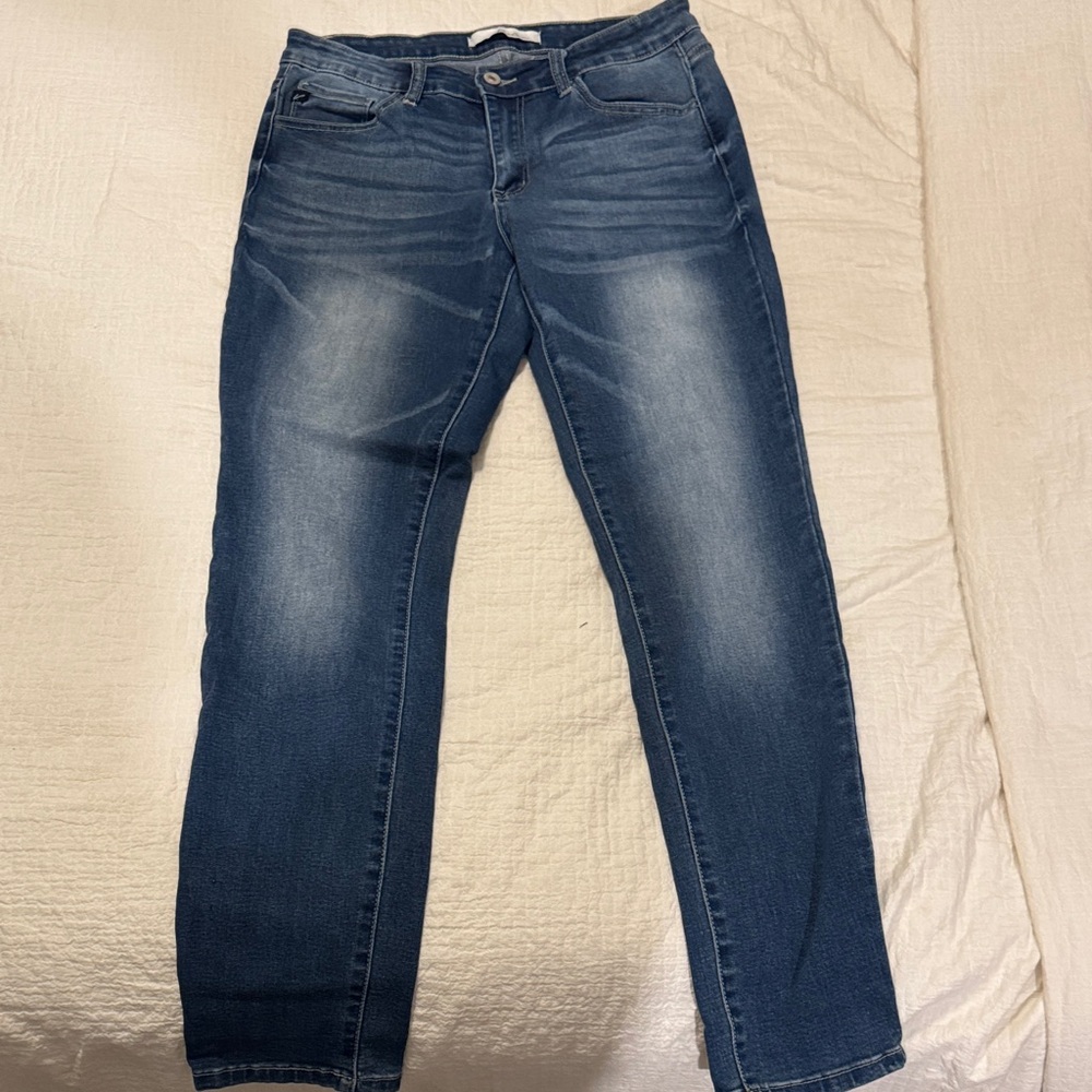 KanCan Dark Blue Straight Leg Jeans